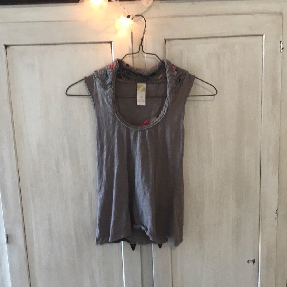 Brown Anthropologie tank
